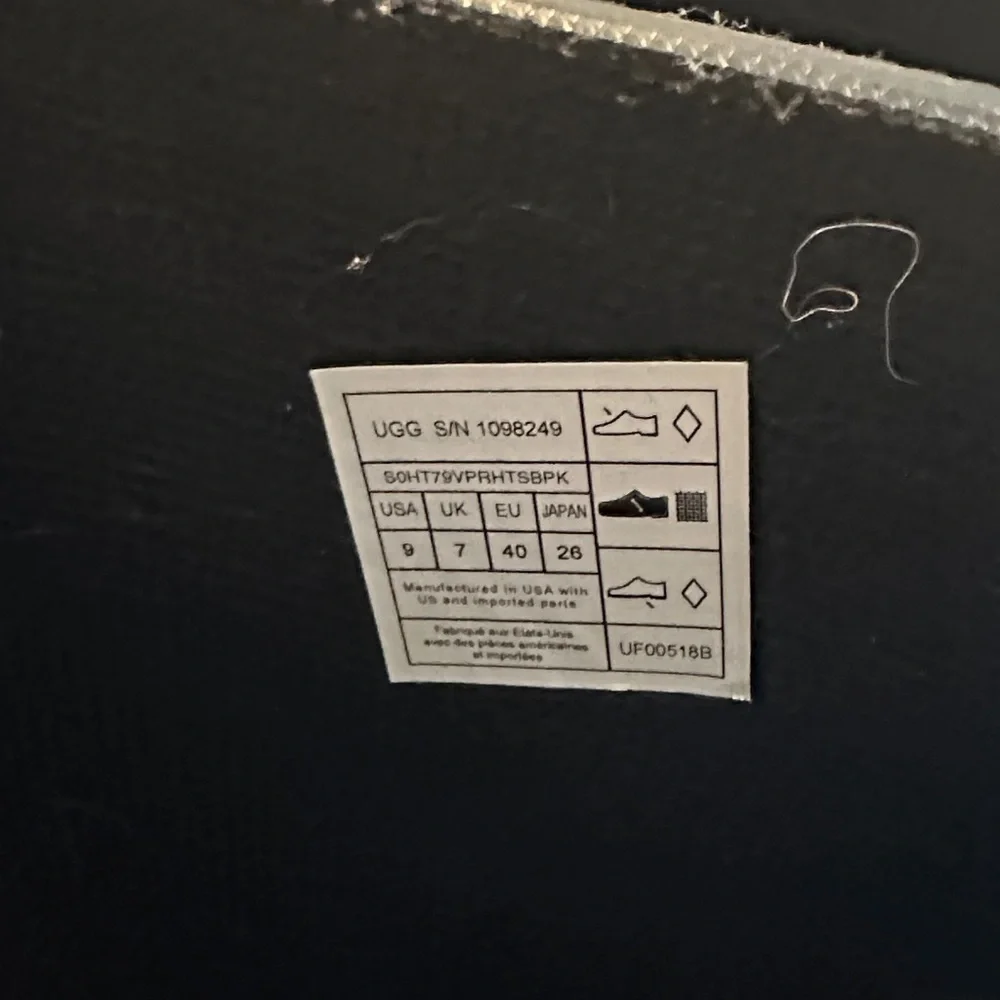 UGG Women's Shelby Matte Rain Boots Black Rubber Size 9 - Picture 10 of 10